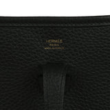 Hermes Evelyne 23 Black Clemence Gold Hardware - Thumbnail View 7