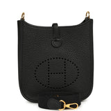Pre-owned Hermes Evelyne TPM Black Clemence Gold Hardware - Thumbnail View 1
