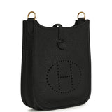 Pre-owned Hermes Evelyne TPM Black Clemence Gold Hardware - Thumbnail View 2