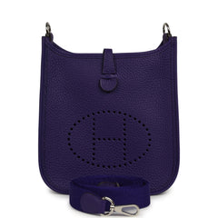 Hermes Evelyne TPM Purple Clemence Palladium Hardware