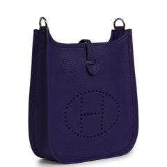 Hermes Evelyne TPM Purple Clemence Palladium Hardware