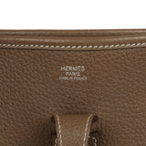Pre-owned Hermes Evelyne III PM Etoupe Clemence Palladium Hardware - Thumbnail View 7