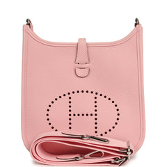 Hermes Evelyne 23 Rose Sakura Clemence Palladium Hardware