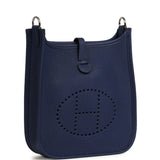 Hermes Evelyne TPM Bleu Saphir Clemence Palladium Hardware - Thumbnail View 2