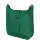 Hermes Evelyne III PM Vert Vertigo Clemence Palladium Hardware - Thumbnail View 5