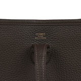 Hermes Evelyne 23 Bai Brun Clemence Gold Hardware - Thumbnail View 7