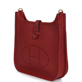 Hermes Evelyne 23 Rouge H Clemence Gold Hardware - Thumbnail View 5
