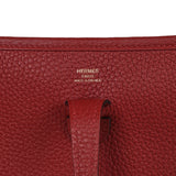 Hermes Evelyne 23 Rouge H Clemence Gold Hardware - Thumbnail View 7