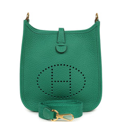 Hermes Evelyne TPM Vert Vertigo Clemence Gold Hardware
