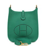 Hermes Evelyne TPM Vert Vertigo Clemence Gold Hardware - Thumbnail View 1