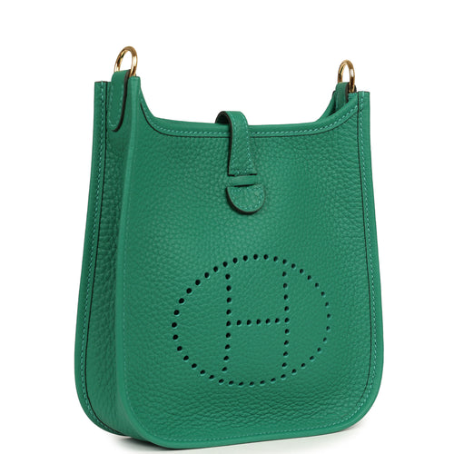 Hermes Evelyne TPM Vert Vertigo Clemence Gold Hardware