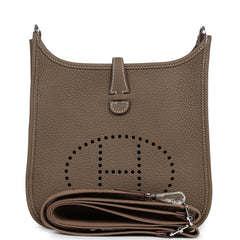 Hermes Evelyne 23 Etoupe Clemence Palladium Hardware