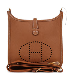 Hermes Evelyne 23 Gold Clemence Gold Hardware