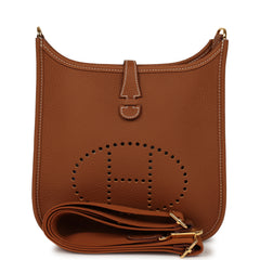 Hermes Evelyne 23 Gold Clemence Gold Hardware