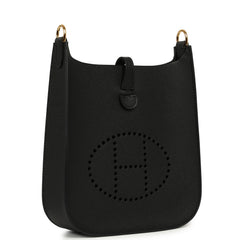 Hermes Evelyne Sellier TPM Black Epsom Gold Hardware