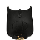 Hermes Evelyne TPM Black Clemence Gold Hardware - Thumbnail View 1