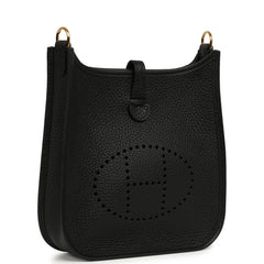 Hermes Evelyne TPM Black Clemence Gold Hardware