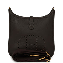 Hermes Evelyne 23 Ebene Clemence Gold Hardware