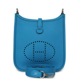 Hermes Evelyne TPM Bleu Zanzibar Clemence Palladium Hardware - Thumbnail View 1
