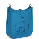 Hermes Evelyne TPM Bleu Zanzibar Clemence Palladium Hardware - Thumbnail View 2