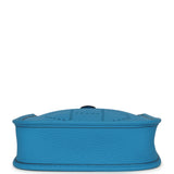Hermes Evelyne TPM Bleu Zanzibar Clemence Palladium Hardware - Thumbnail View 6