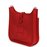 Hermes Evelyne 23 Rouge Radieux Clemence Palladium Hardware - Thumbnail View 5