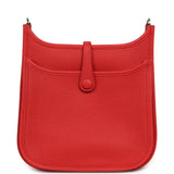 Hermes Evelyne 23 Rouge Radieux Clemence Palladium Hardware - Thumbnail View 4
