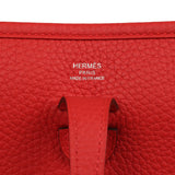 Hermes Evelyne 23 Rouge Radieux Clemence Palladium Hardware - Thumbnail View 7