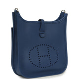 Hermes Evelyne 23 Bleu Tie Clemence Palladium Hardware - Thumbnail View 2