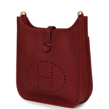 Hermes Evelyne 23 Rouge H Clemence Gold Hardware - Thumbnail View 6