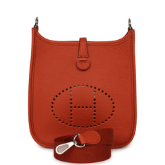 Hermes Evelyne TPM Terre Battue Maurice Palladium Hardware