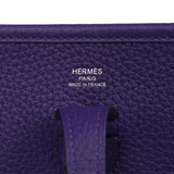 Hermes Evelyne 23 Purple Clemence Palladium Hardware - Thumbnail View 7