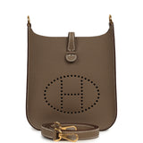 Hermes Evelyne Sellier TPM Etoupe Epsom Gold Hardware - Thumbnail View 1