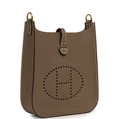 Hermes Evelyne Sellier TPM Etoupe Epsom Gold Hardware