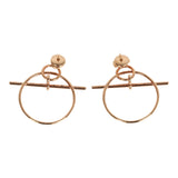 Hermes Small Loop Earrings Rose Gold Hardware