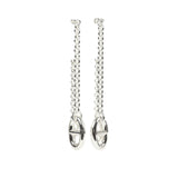 Hermes Farandole Drop Earrings PM Sterling Silver Hardware