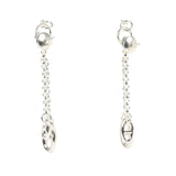 Hermes Farandole Drop Earrings PM Sterling Silver Hardware