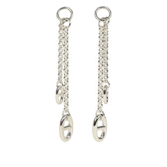 Hermes Farandole Drop Earrings PM Sterling Silver Hardware