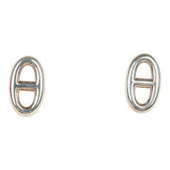 Hermes Farandole Stud Earrings Very Small Sterling Silver
