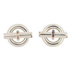 Hermes Mini Chaine D'Ancre Stud Earrings Sterling Silver