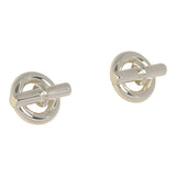 Hermes Mini Chaine D'Ancre Stud Earrings Sterling Silver - Thumbnail View 2