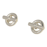 Hermes Mini Chaine D'Ancre Stud Earrings Sterling Silver - Thumbnail View 9