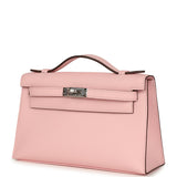 Hermes Kelly Pochette Rose Sakura Swift Palladium Hardware - Thumbnail View 5