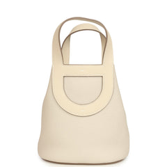 Hermes In-The-Loop 18 Craie Clemence and Swift Gold Hardware