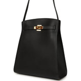Vintage Hermes Kelly Sport 29 GM Black Ardennes Gold Hardware