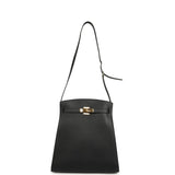 Vintage Hermes Kelly Sport 29 GM Black Ardennes Gold Hardware