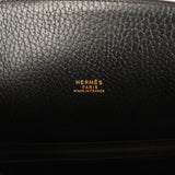 Vintage Hermes Kelly Sport 29 GM Black Ardennes Gold Hardware
