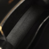 Vintage Hermes Kelly Sport 29 GM Black Ardennes Gold Hardware