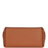 Hermes Mini 24/24 Bag Gold Evercolor and Swift Palladium Hardware - Thumbnail View 6