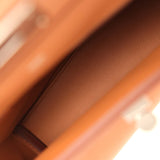 Hermes Mini 24/24 Bag Gold Evercolor and Swift Palladium Hardware - Thumbnail View 9